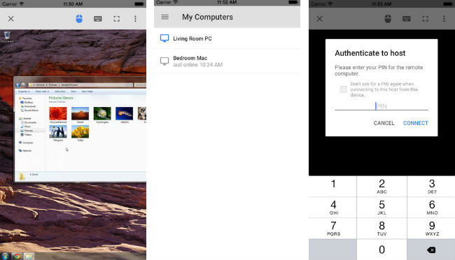 Chrome Remote Desktop iPhone