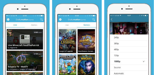 Dailymotion Games iOS Uygulaması