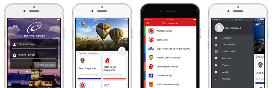 e-devlet Android iOS