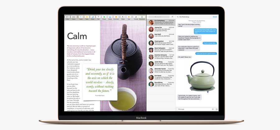 El Capitan Split View