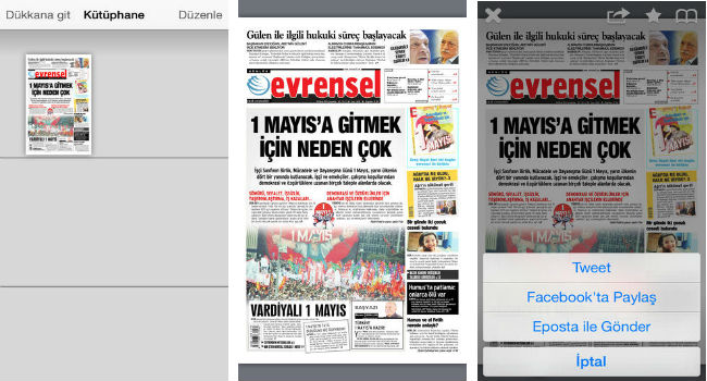 Evrensel Gazetesi Mobil Uygulaması