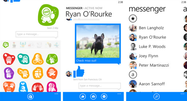 Windows Phone 8 için Facebook Messenger