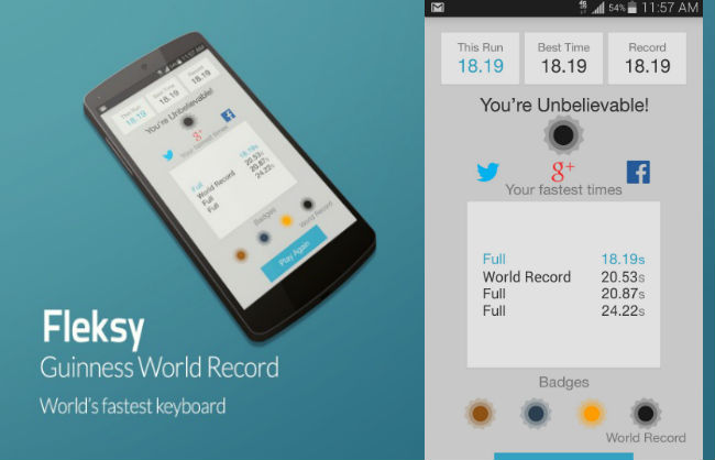 Fleksy Keyboard