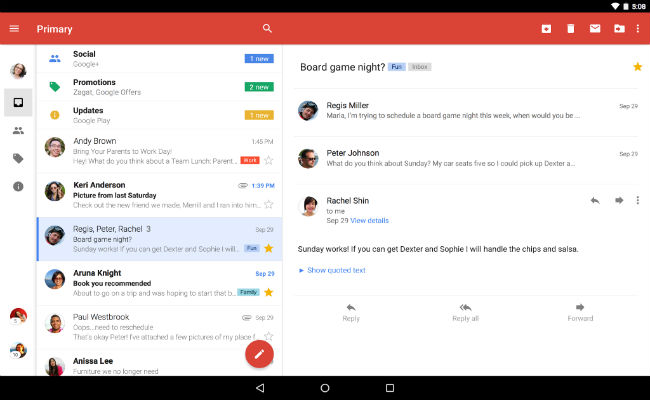 Gmail Android Uygulaması