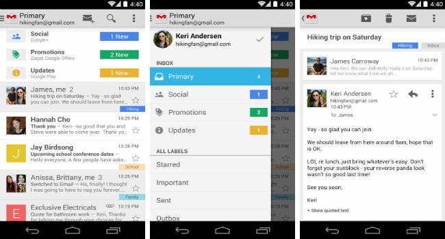 Gmail Mobil Uygulamaları