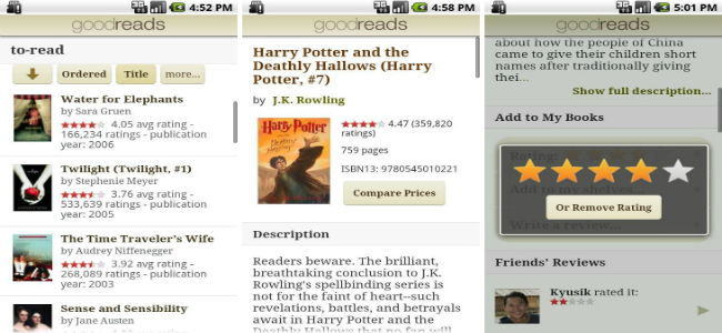 Goodreads App