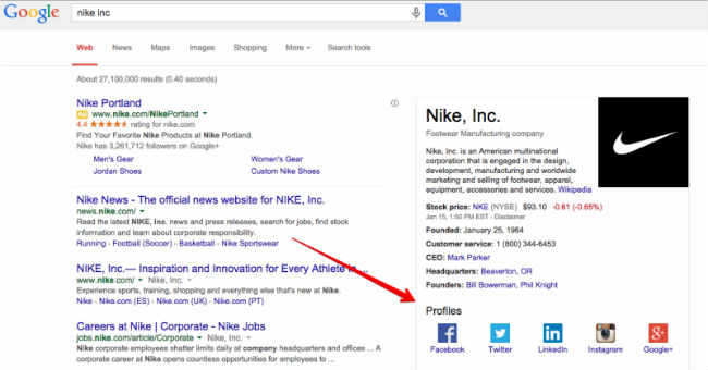 Google Sosyal Bağlantılar