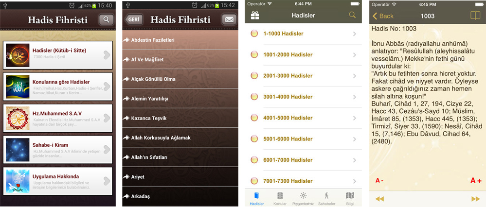 Hadis Fihristi indir