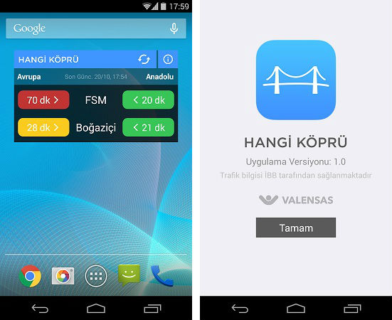 Hangi Köprü? Android Uygulaması