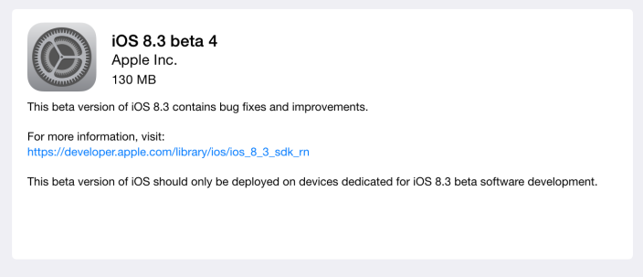 iOS 8.3 BETA