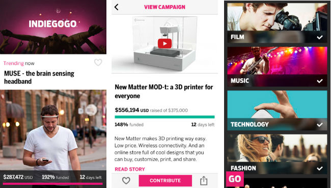 Indiegogo for iPhone