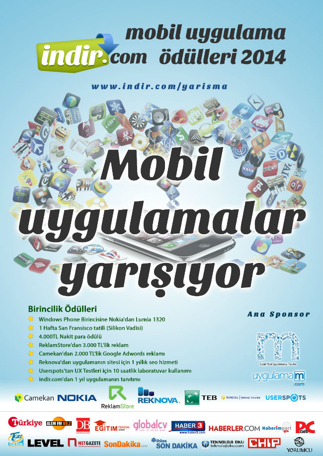 indir.com Mobil Uygulama Ödülleri Yarışması
