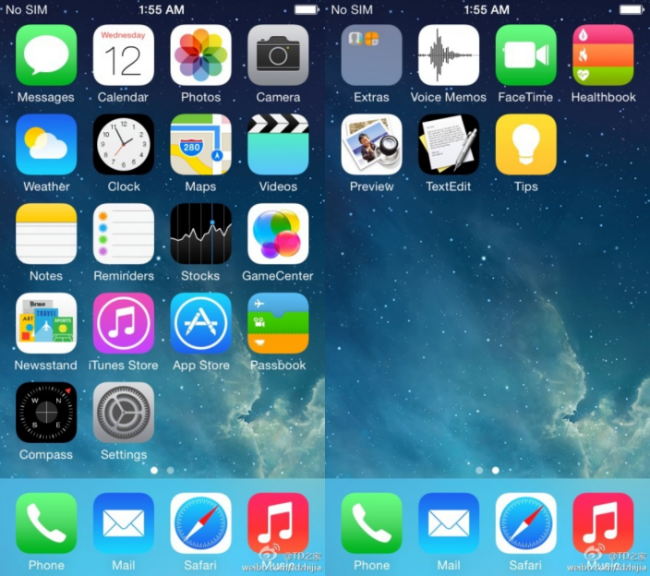 iOS 8 Ekran Görüntüsü