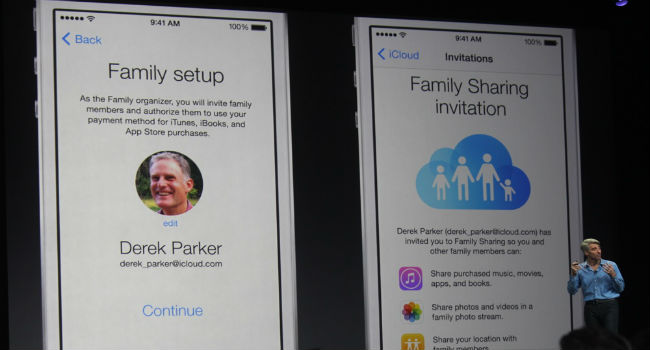 iOS 8 Family Sharing