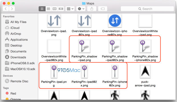 iOS 8 Parking Pin