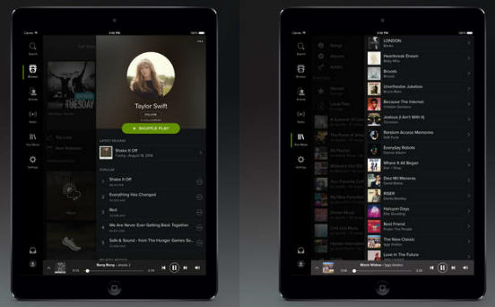 Spotify iPad