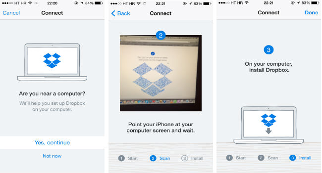 iPhone Kamerasıyla Dropbox Kurma