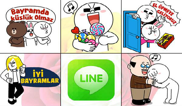 Line Bayram Sticker'ları