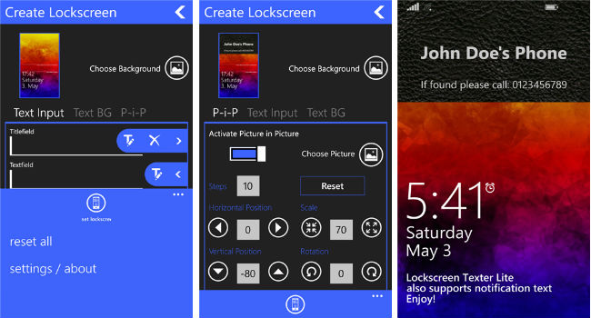 Lockscreen Texter Lite