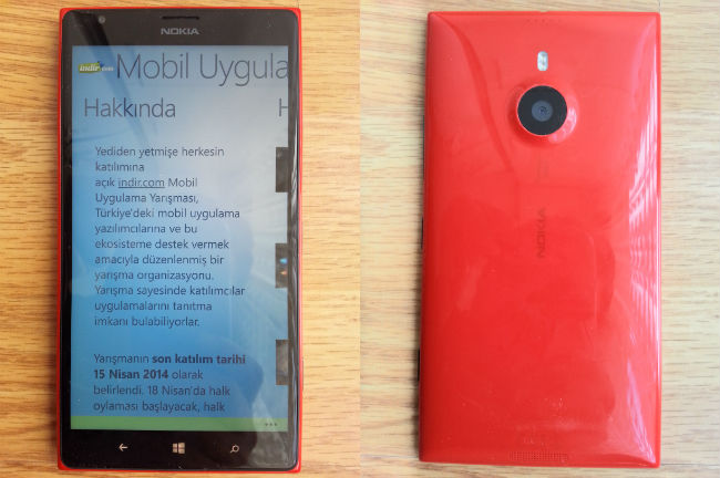 Lumia 1520 Ön ve Arka Görünüş