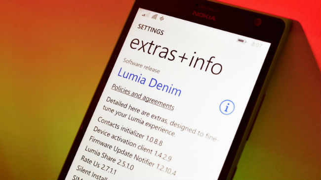 Lumia Denim güncellemesi