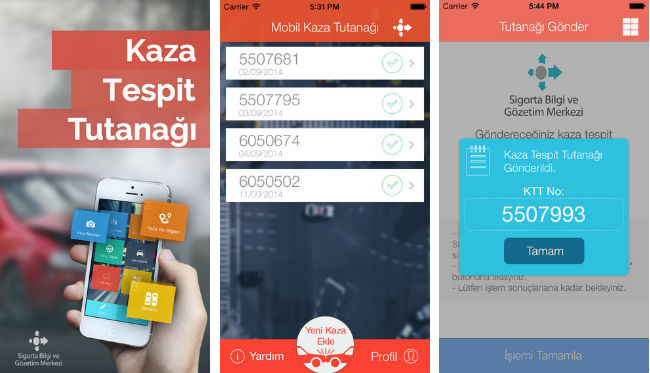 Mobil Kaza Tutanağı