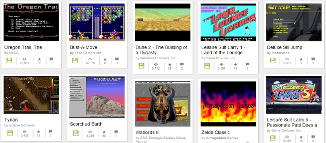 Internet Archive MS-DOS Games