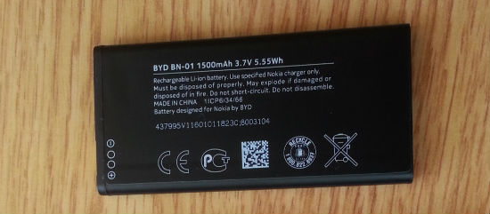 Nokia X Batarya