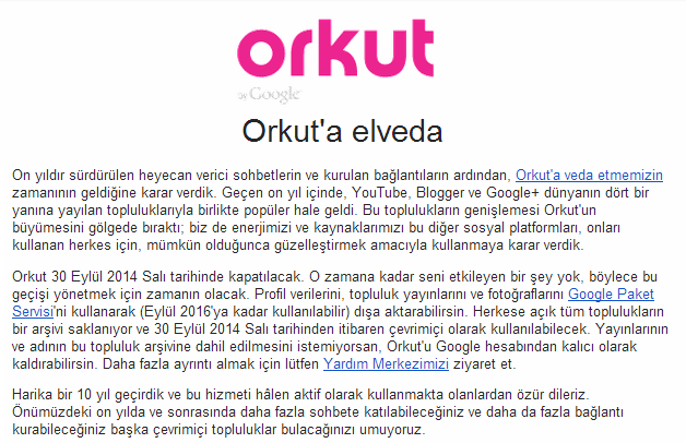 Orkut Elveda