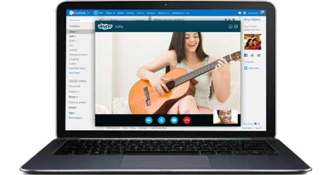 Outlook.com Skype Entegrasyonu