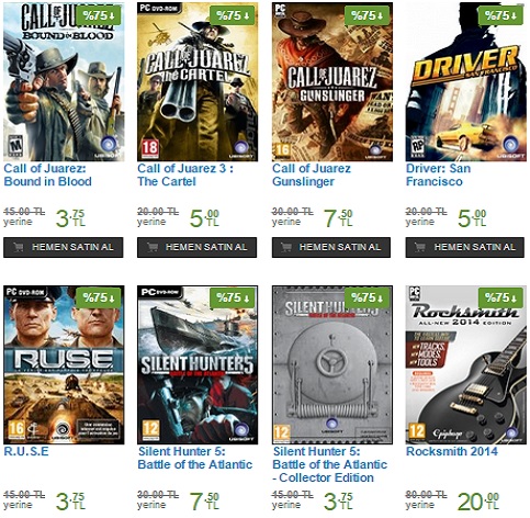 Playstore Ubisoft Oyunları