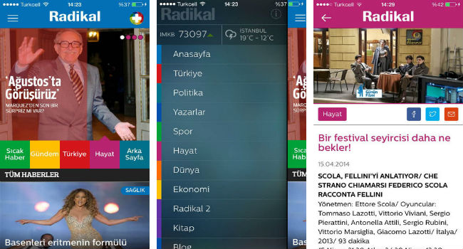 Radikal Mobil Uygulaması