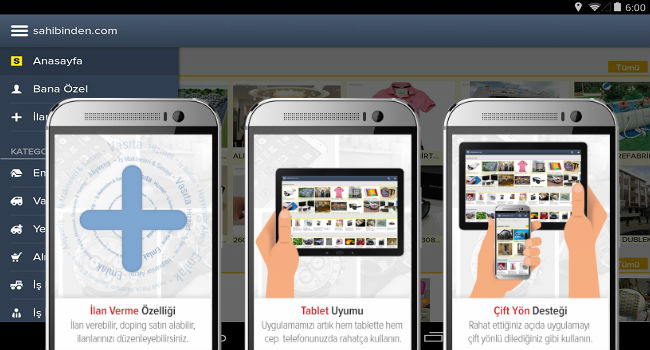Sahibinden.com Android Uygulaması