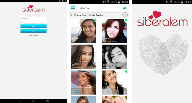 Siberalem Android Uygulaması