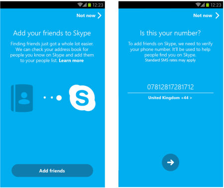 Skype Android Uygulaması