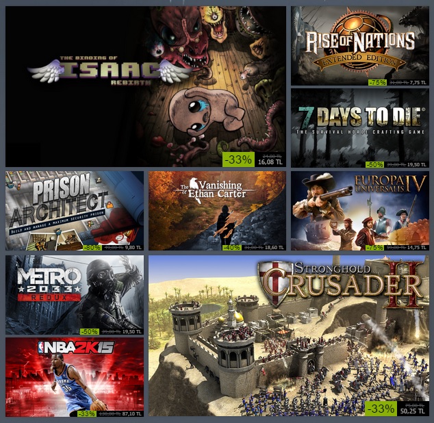 Steam 2014 Kış İndirimleri 3.gün