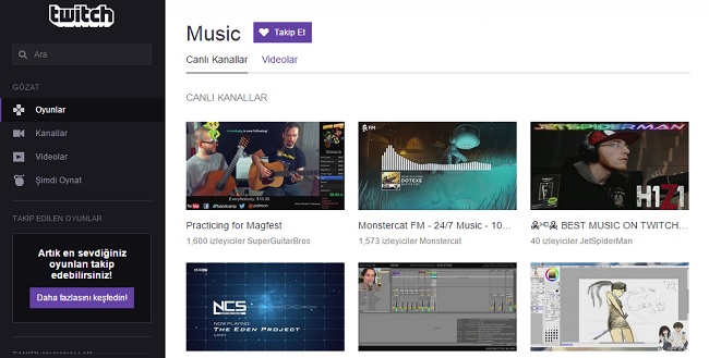 Twitch Music Beta