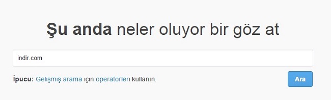 Twitter Arama Motoru