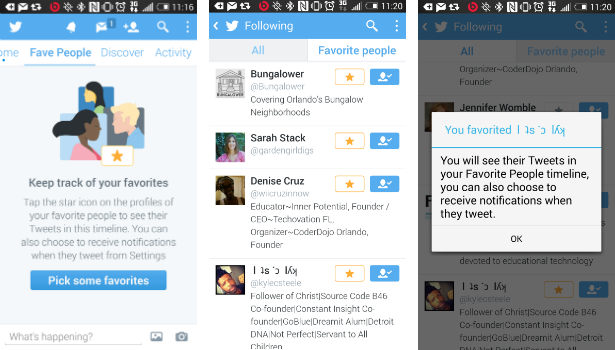 Twitter Favorite Poople