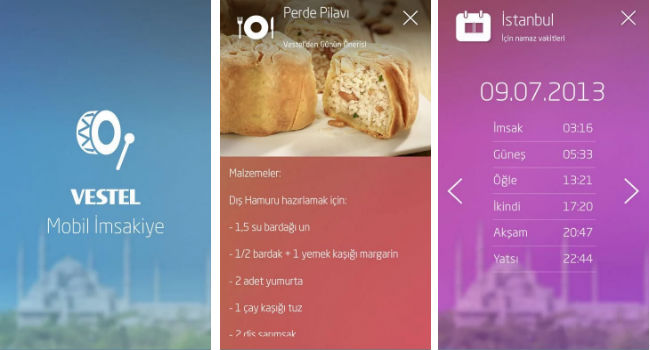 Vestel Mobil İmsakiye