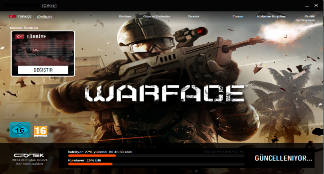 Warface Masaüstü Beta Sürümü indir