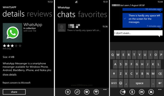 WhatsApp Windows Phone
