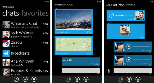 WhatsApp Windows Phone