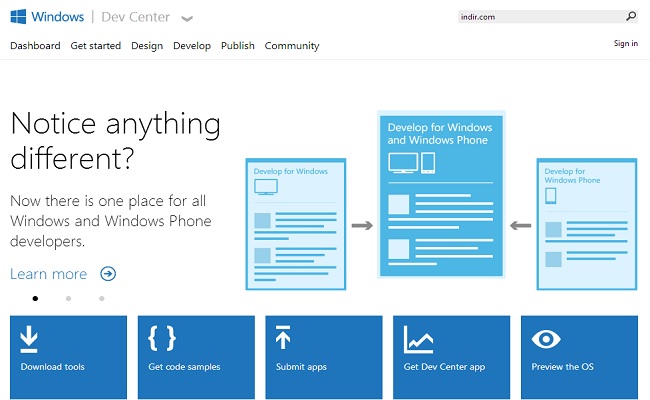 Windows Developer Center