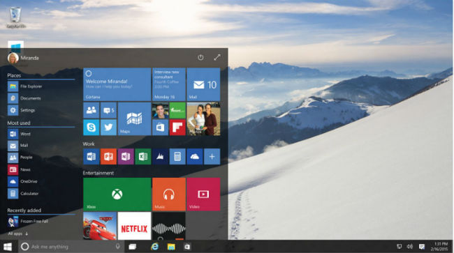 Windows 10 Build 9926