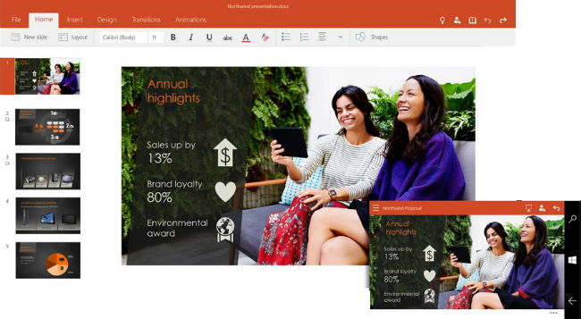 Windows 10 PowerPoint