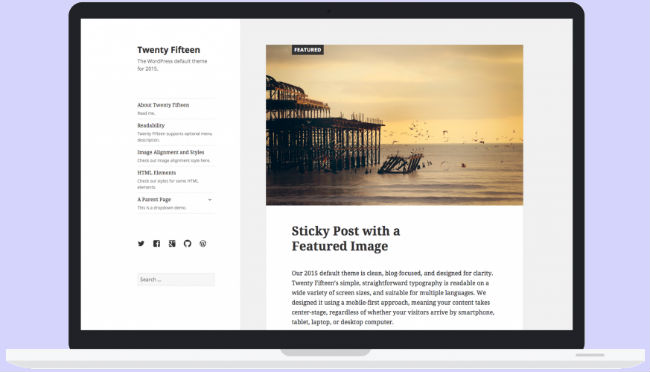 Wordpress Twenty Fifteen