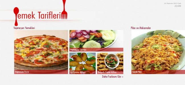 Yemek Tariflerim Uygulaması