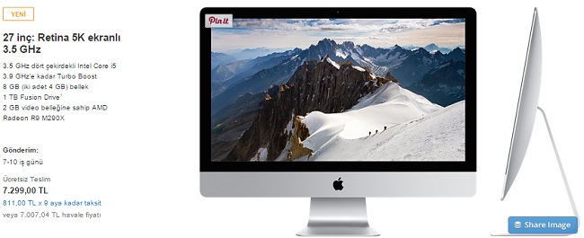 Retina 5K Ekranlı iMac